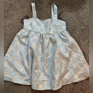 Baby blue/silver baby doll dress